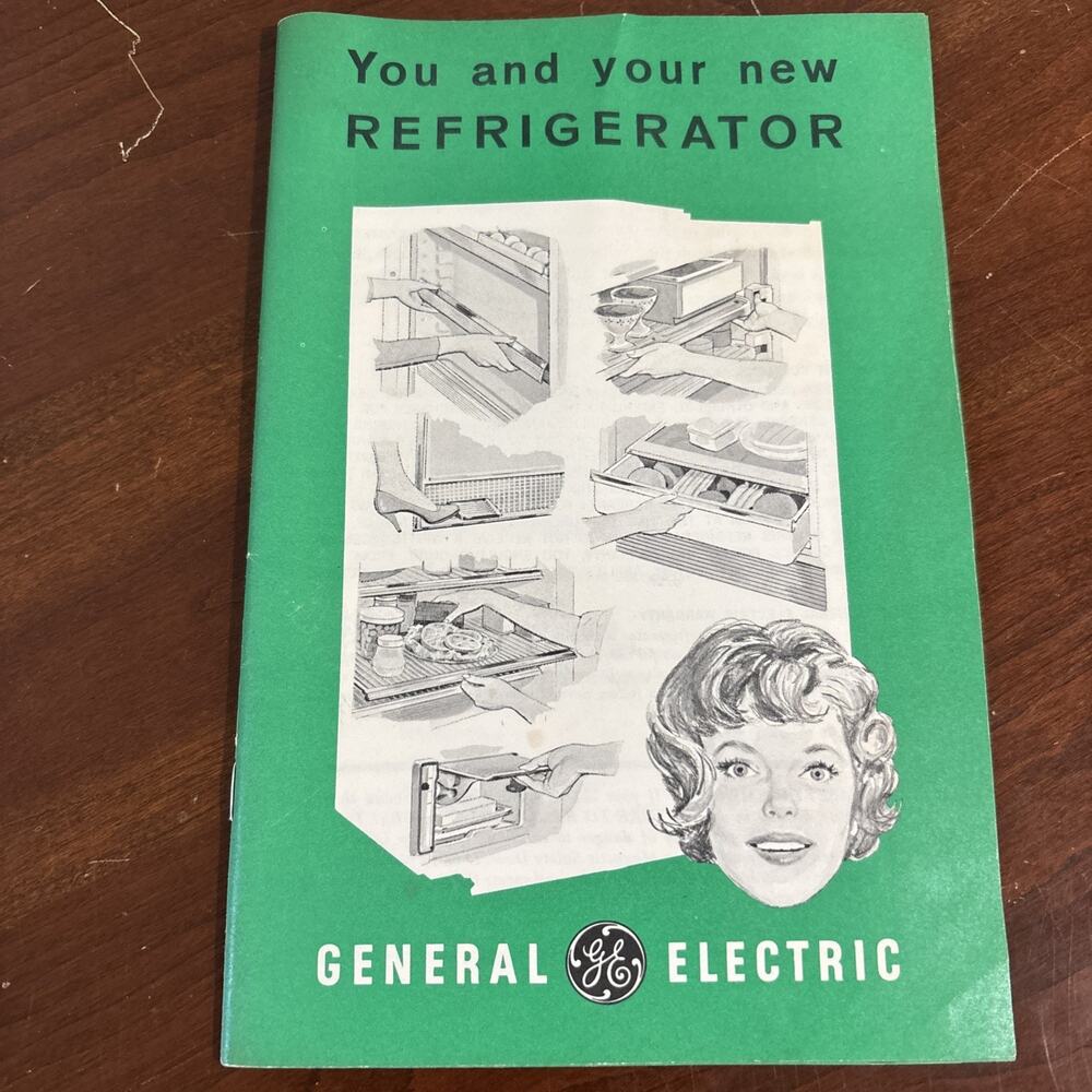 Vintage General Electric Refrigerator Owners Manual Users Guide GE Fridge